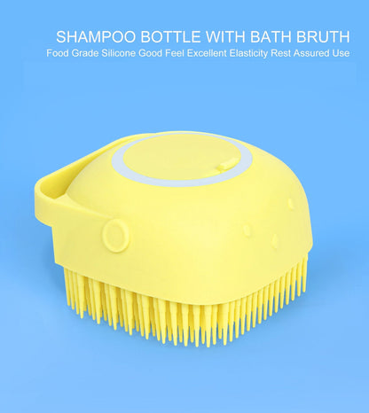 Silicone Bath Brush – Built-in Shampoo Dispenser