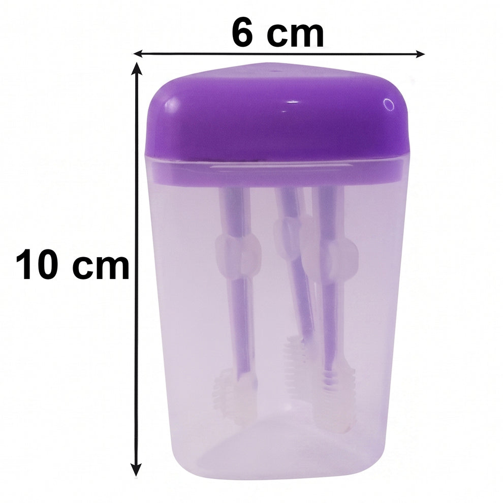3-Piece Premium Silicone Baby Oral Care & Toothbrush Set