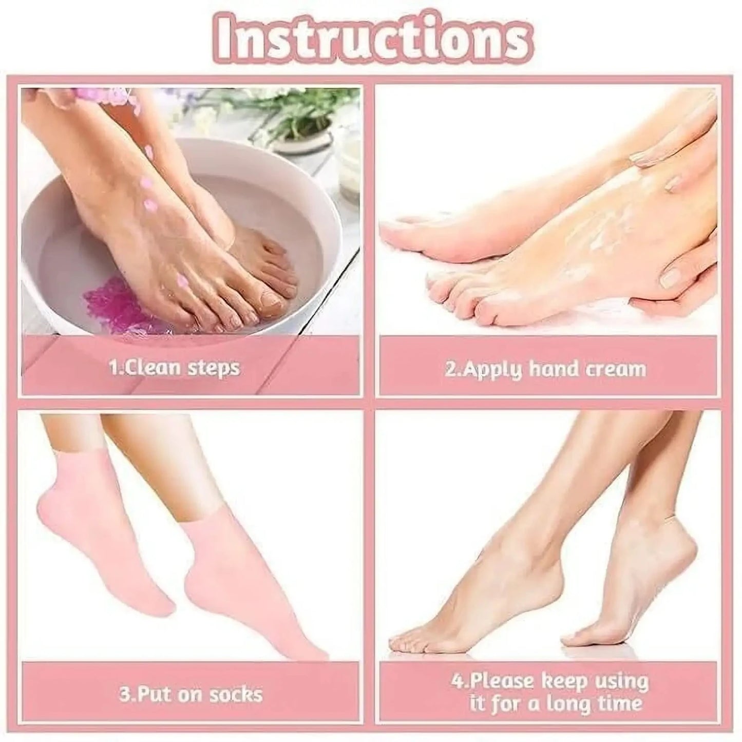 Premium Moisturizing Gel Heel Care Socks