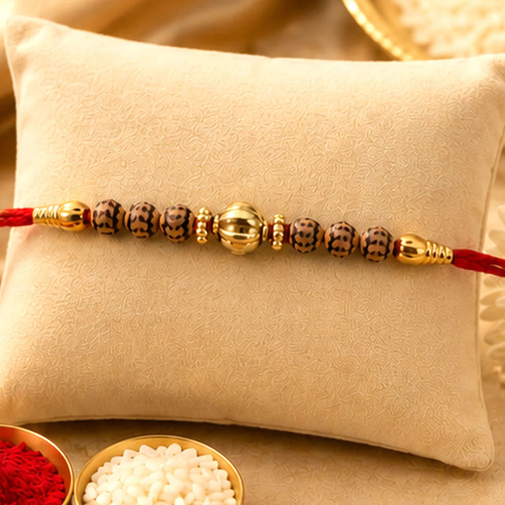 Traditional Design Beads Spiritual Designer Rakhi
