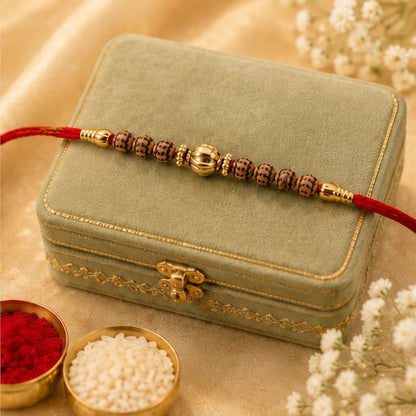 Traditional Design Beads Spiritual Designer Rakhi