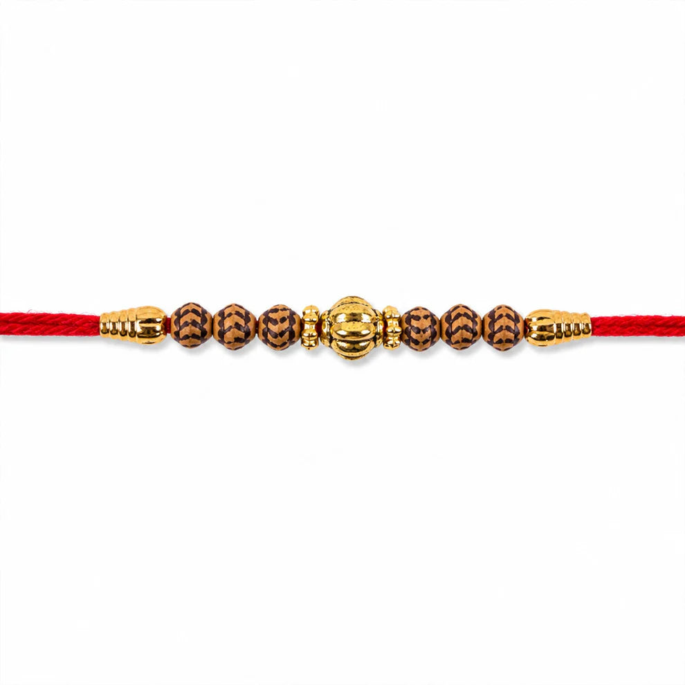 Traditional Design Beads Spiritual Designer Rakhi