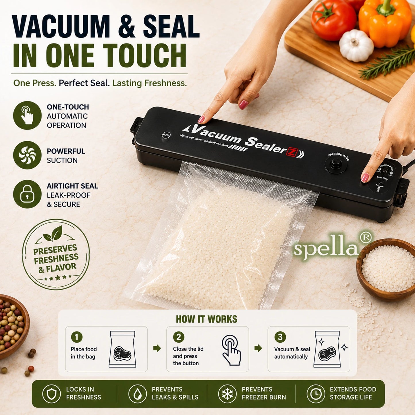 Premium Automatic Food Vacuum Sealer Machine
